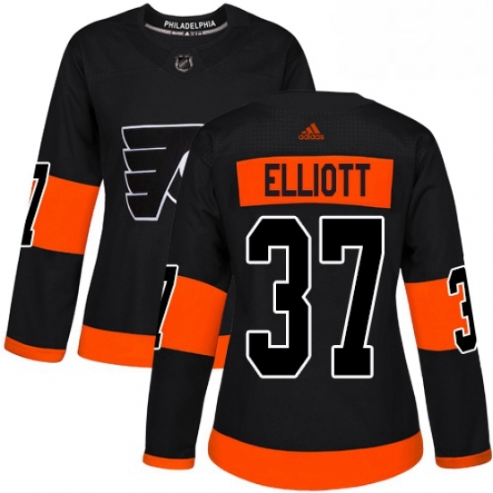 Womens Adidas Philadelphia Flyers 37 Brian Elliott Premier Black Alternate NHL Jersey Womens Adidas Philadelphia Flyers 37 Brian Elliott Premier Black Alternate NHL Jersey