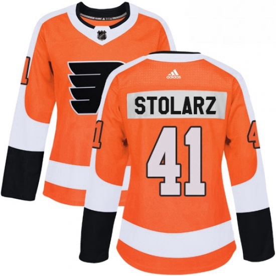Womens Adidas Philadelphia Flyers 41 Anthony Stolarz Authentic Orange Home NHL Jersey Womens Adidas Philadelphia Flyers 41 Anthony Stolarz Authentic Orange Home NHL Jersey