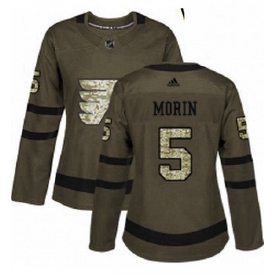 Womens Adidas Philadelphia Flyers 5 Samuel Morin Authentic Green Salute to Service NHL Jersey Womens Adidas Philadelphia Flyers 5 Samuel Morin Authentic Green Salute to Service NHL Jersey