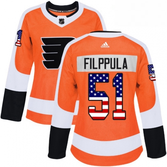 Womens Adidas Philadelphia Flyers 51 Valtteri Filppula Authentic Orange USA Flag Fashion NHL Jersey Womens Adidas Philadelphia Flyers 51 Valtteri Filppula Authentic Orange USA Flag Fashion NHL Jersey