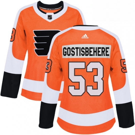 Womens Adidas Philadelphia Flyers 53 Shayne Gostisbehere Premier Orange Home NHL Jersey Womens Adidas Philadelphia Flyers 53 Shayne Gostisbehere Premier Orange Home NHL Jersey