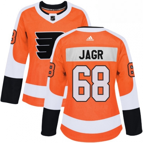 Womens Adidas Philadelphia Flyers 68 Jaromir Jagr Authentic Orange Home NHL Jersey Womens Adidas Philadelphia Flyers 68 Jaromir Jagr Authentic Orange Home NHL Jersey