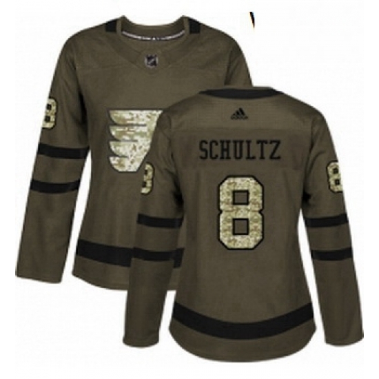 Womens Adidas Philadelphia Flyers 8 Dave Schultz Authentic Green Salute to Service NHL Jersey Womens Adidas Philadelphia Flyers 8 Dave Schultz Authentic Green Salute to Service NHL Jersey