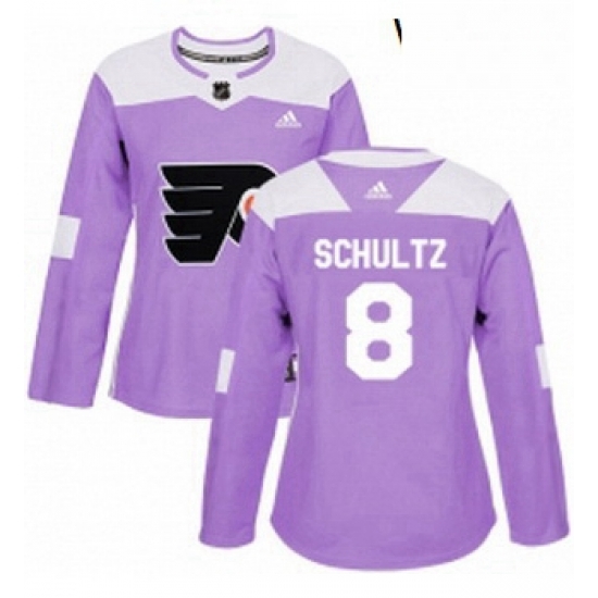 Womens Adidas Philadelphia Flyers 8 Dave Schultz Authentic Purple Fights Cancer Practice NHL Jersey Womens Adidas Philadelphia Flyers 8 Dave Schultz Authentic Purple Fights Cancer Practice NHL Jersey