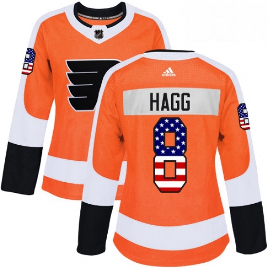 Womens Adidas Philadelphia Flyers 8 Robert Hagg Authentic Orange USA Flag Fashion NHL Jersey Womens Adidas Philadelphia Flyers 8 Robert Hagg Authentic Orange USA Flag Fashion NHL Jersey