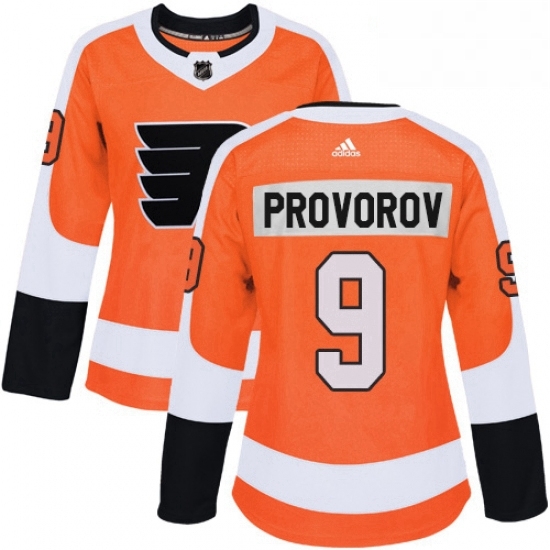 Womens Adidas Philadelphia Flyers 9 Ivan Provorov Premier Orange Home NHL Jersey Womens Adidas Philadelphia Flyers 9 Ivan Provorov Premier Orange Home NHL Jersey