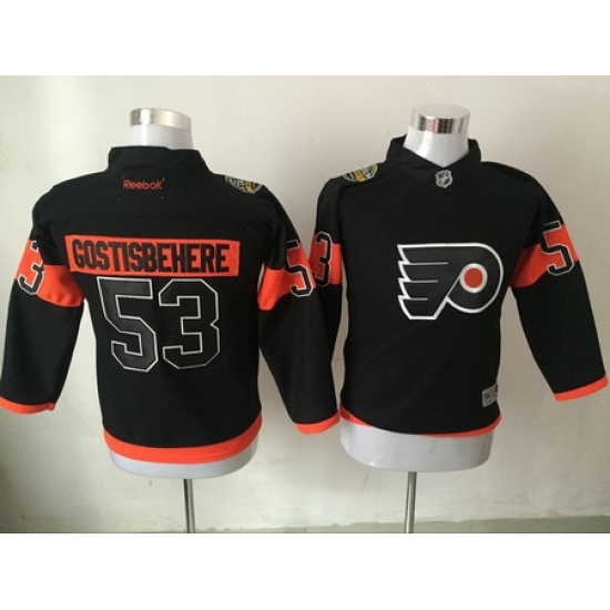 Flyers 53 Shayne Gostisbehere Black Youth Reebok Jersey Flyers 53 Shayne Gostisbehere Black Youth Reebok Jersey