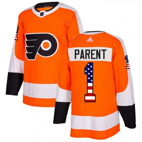 Youth Adidas Philadelphia Flyers 1 Bernie Parent Authentic Orange USA Flag Fashion NHL Jersey Youth Adidas Philadelphia Flyers 1 Bernie Parent Authentic Orange USA Flag Fashion NHL Jersey