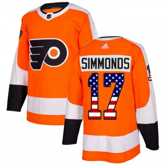 Youth Adidas Philadelphia Flyers 17 Wayne Simmonds Authentic Orange USA Flag Fashion NHL Jersey Youth Adidas Philadelphia Flyers 17 Wayne Simmonds Authentic Orange USA Flag Fashion NHL Jersey