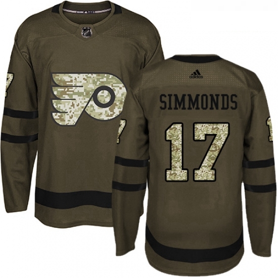 Youth Adidas Philadelphia Flyers 17 Wayne Simmonds Premier Green Salute to Service NHL Jersey Youth Adidas Philadelphia Flyers 17 Wayne Simmonds Premier Green Salute to Service NHL Jersey