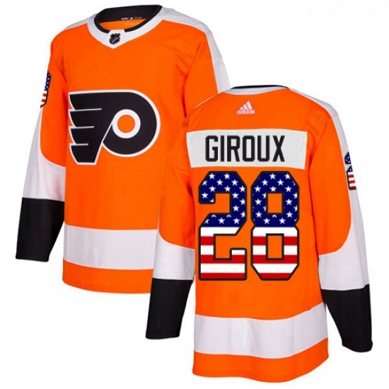 Youth Adidas Philadelphia Flyers 28 Claude Giroux Authentic Orange USA Flag Fashion NHL Jersey Youth Adidas Philadelphia Flyers 28 Claude Giroux Authentic Orange USA Flag Fashion NHL Jersey