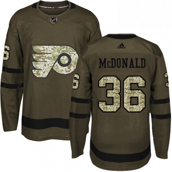Youth Adidas Philadelphia Flyers 36 Colin McDonald Premier Green Salute to Service NHL Jersey Youth Adidas Philadelphia Flyers 36 Colin McDonald Premier Green Salute to Service NHL Jersey