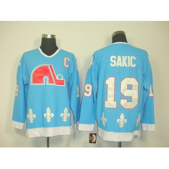 nhl quebec nordiques #19 sakic blue(ccm) C patch nhl quebec nordiques #19 sakic blue(ccm) C patch