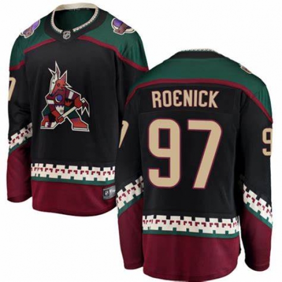 Men Adidas Arizona Coyotes 97 Jeremy Roenick Black Stitched NHL Jersey II Men Adidas Arizona Coyotes 97 Jeremy Roenick Black Stitched NHL Jersey II