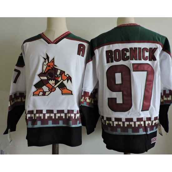 Men Adidas Arizona Coyotes 97 Jeremy Roenick White Stitched NHL Jersey Men Adidas Arizona Coyotes 97 Jeremy Roenick White Stitched NHL Jersey