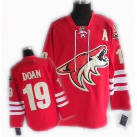cheap Phoenix Coyotes jersey #19 DOAN jersey red cheap Phoenix Coyotes jersey #19 DOAN jersey red