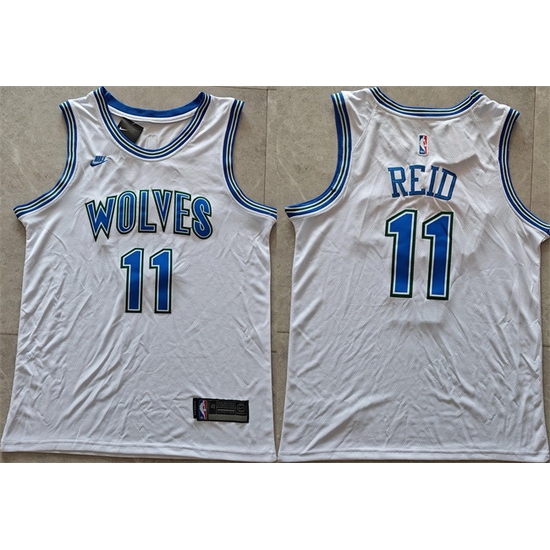 Men Minnesota Timberwolves 11 Naz Reid White Stitched Jersey Men Minnesota Timberwolves 11 Naz Reid White Stitched Jersey