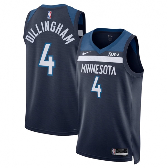 Men Minnesota Timberwolves 4 Rob Dillingham 2024 Draft Icon Edition Navy 75th Anniversary Swingman Stitched Jersey Men Minnesota Timberwolves 4 Rob Dillingham 2024 Draft Icon Edition Navy 75th Anniversary Swingman Stitched Jersey