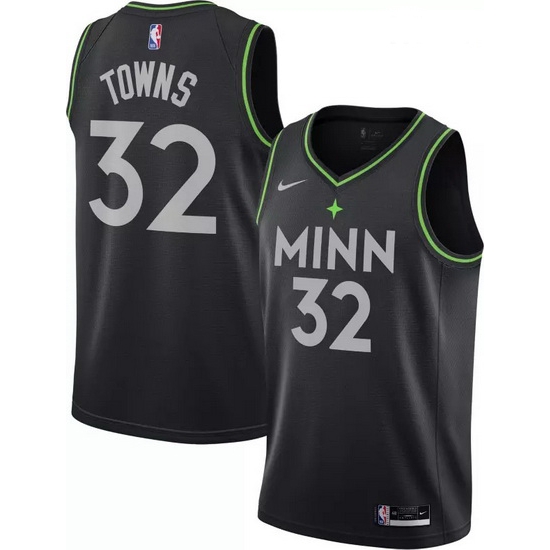 Men Minnesota Timberwolves Karl-Anthony Towns 32 2020-21 City Edition Swingman Jersey Men Minnesota Timberwolves Karl-Anthony Towns 32 2020-21 City Edition Swingman Jersey