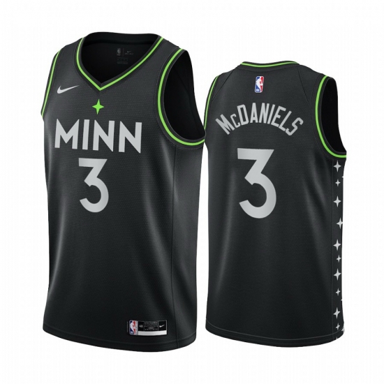 Men Nike Minnesota Timberwolves 3 Jaden McDaniels Black NBA Swingman 2020 21 City Edition Jersey Men Nike Minnesota Timberwolves 3 Jaden McDaniels Black NBA Swingman 2020 21 City Edition Jersey