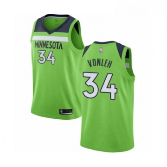 Mens Minnesota Timberwolves 34 Noah Vonleh Authentic Green Basketball Jersey Statement Edition Mens Minnesota Timberwolves 34 Noah Vonleh Authentic Green Basketball Jersey Statement Edition