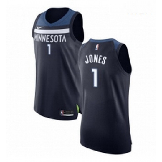 Mens Nike Minnesota Timberwolves 1 Tyus Jones Authentic Navy Blue Road NBA Jersey Icon Edition Mens Nike Minnesota Timberwolves 1 Tyus Jones Authentic Navy Blue Road NBA Jersey Icon Edition