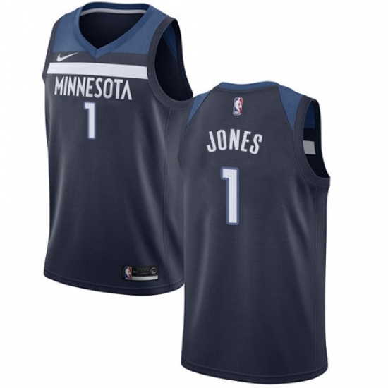 Mens Nike Minnesota Timberwolves 1 Tyus Jones Swingman Navy Blue Road NBA Jersey Icon Edition Mens Nike Minnesota Timberwolves 1 Tyus Jones Swingman Navy Blue Road NBA Jersey Icon Edition