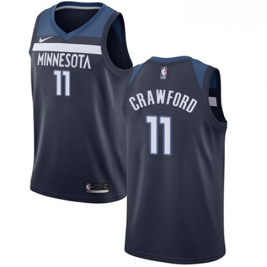 Mens Nike Minnesota Timberwolves 11 Jamal Crawford Swingman Navy Blue Road NBA Jersey Icon Edition Mens Nike Minnesota Timberwolves 11 Jamal Crawford Swingman Navy Blue Road NBA Jersey Icon Edition