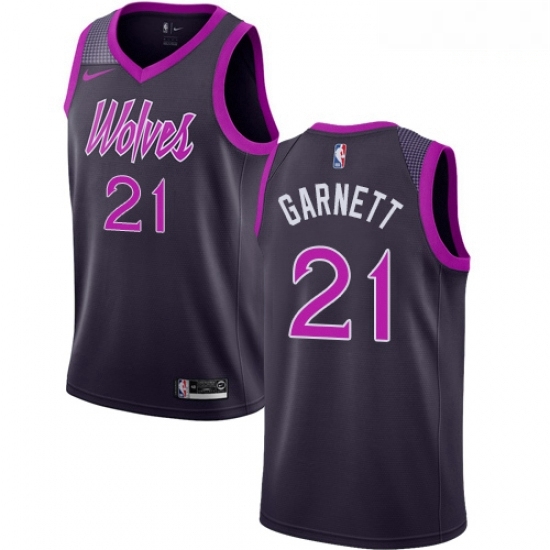 Mens Nike Minnesota Timberwolves 21 Kevin Garnett Swingman Purple NBA Jersey City Edition Mens Nike Minnesota Timberwolves 21 Kevin Garnett Swingman Purple NBA Jersey City Edition