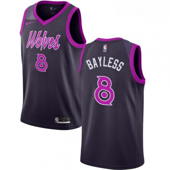 Mens Nike Minnesota Timberwolves 8 Jerryd Bayless Swingman Purple NBA Jersey City Edition Mens Nike Minnesota Timberwolves 8 Jerryd Bayless Swingman Purple NBA Jersey City Edition