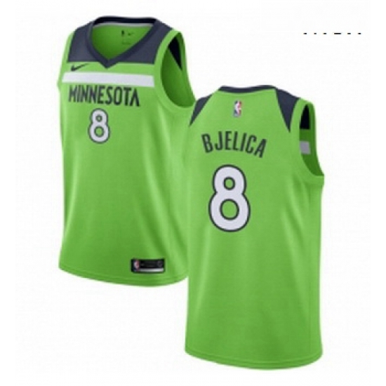 Mens Nike Minnesota Timberwolves 8 Nemanja Bjelica Authentic Green NBA Jersey Statement Edition Mens Nike Minnesota Timberwolves 8 Nemanja Bjelica Authentic Green NBA Jersey Statement Edition