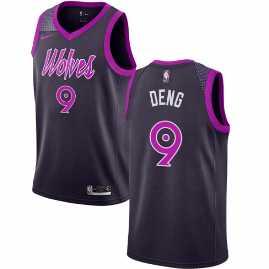 Mens Nike Minnesota Timberwolves 9 Luol Deng Swingman Purple NBA Jersey City Edition Mens Nike Minnesota Timberwolves 9 Luol Deng Swingman Purple NBA Jersey City Edition