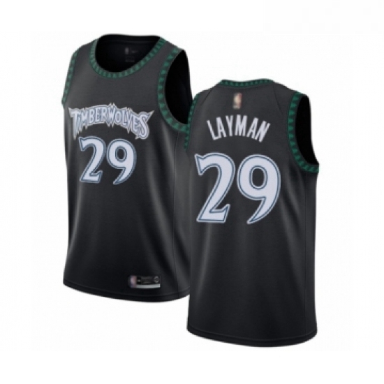 Womens Minnesota Timberwolves 29 Jake Layman Swingman Black Hardwood Classics Jersey Womens Minnesota Timberwolves 29 Jake Layman Swingman Black Hardwood Classics Jersey