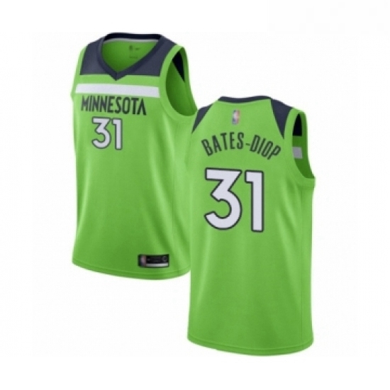 Womens Minnesota Timberwolves 31 Keita Bates Diop Swingman Green Basketball Jersey Statement Edition Womens Minnesota Timberwolves 31 Keita Bates Diop Swingman Green Basketball Jersey Statement Edition
