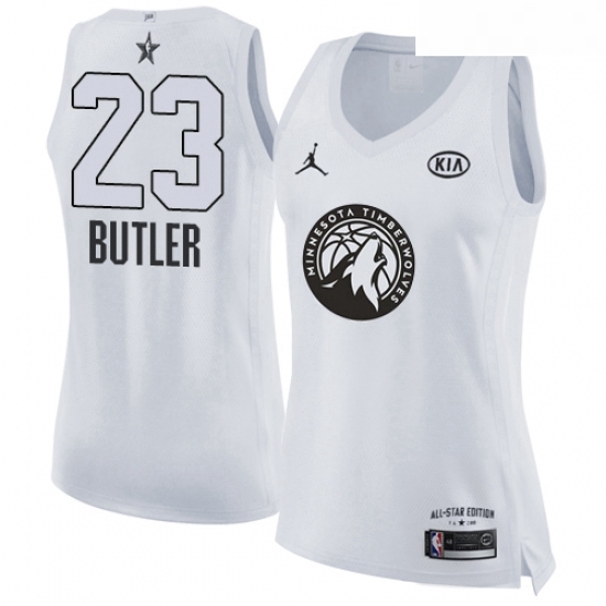 Womens Nike Jordan Minnesota Timberwolves 23 Jimmy Butler Swingman White 2018 All Star Game NBA Jersey Womens Nike Jordan Minnesota Timberwolves 23 Jimmy Butler Swingman White 2018 All Star Game NBA Jersey