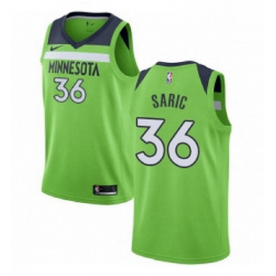 Womens Nike Minnesota Timberwolves 36 Dario Saric Swingman Green NBA Jersey Statement Edition 