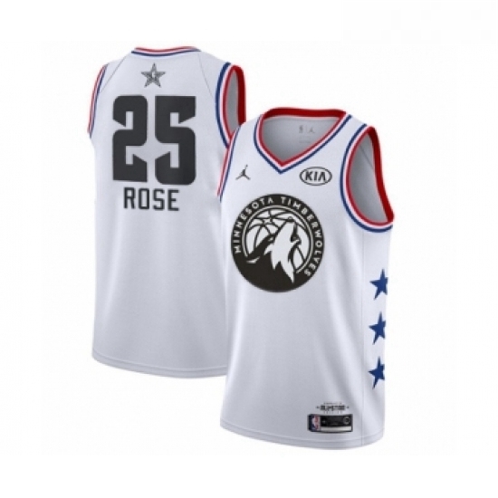Youth Minnesota Timberwolves 25 Derrick Rose Swingman White 2019 All Star Game Basketball Jersey Youth Minnesota Timberwolves 25 Derrick Rose Swingman White 2019 All Star Game Basketball Jersey