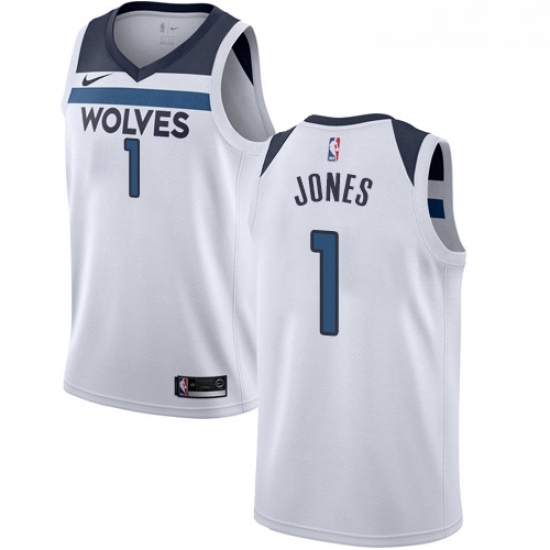Youth Nike Minnesota Timberwolves 1 Tyus Jones Authentic White NBA Jersey Association Edition Youth Nike Minnesota Timberwolves 1 Tyus Jones Authentic White NBA Jersey Association Edition