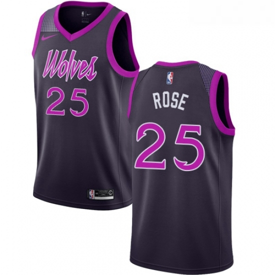 Youth Nike Minnesota Timberwolves 25 Derrick Rose Swingman Purple NBA Jersey City Edition Youth Nike Minnesota Timberwolves 25 Derrick Rose Swingman Purple NBA Jersey City Edition