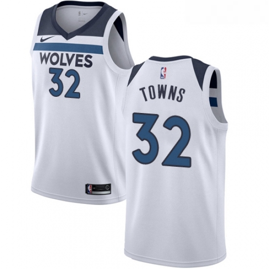 Youth Nike Minnesota Timberwolves 32 Karl Anthony Towns Authentic White NBA Jersey Association Edition Youth Nike Minnesota Timberwolves 32 Karl Anthony Towns Authentic White NBA Jersey Association Edition