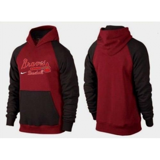 MLB Men Nike Atlanta Braves Pullover Hoodie RedBrown MLB Men Nike Atlanta Braves Pullover Hoodie RedBrown