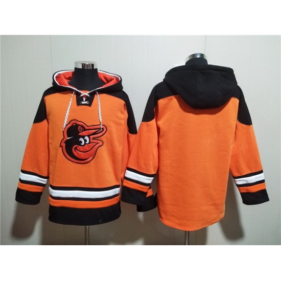 Men Baltimore Orioles Blank Orange Ageless Must Have Lace Up Pullover Hoodie Men Baltimore Orioles Blank Orange Ageless Must Have Lace Up Pullover Hoodie
