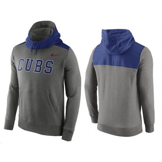 MLB Men Chicago Cubs Nike Gray Hybrid Hoodie MLB Men Chicago Cubs Nike Gray Hybrid Hoodie