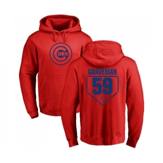 Men Baseball Chicago Cubs 59 Kendall Graveman Red RBI Pullover Hoodie Men Baseball Chicago Cubs 59 Kendall Graveman Red RBI Pullover Hoodie
