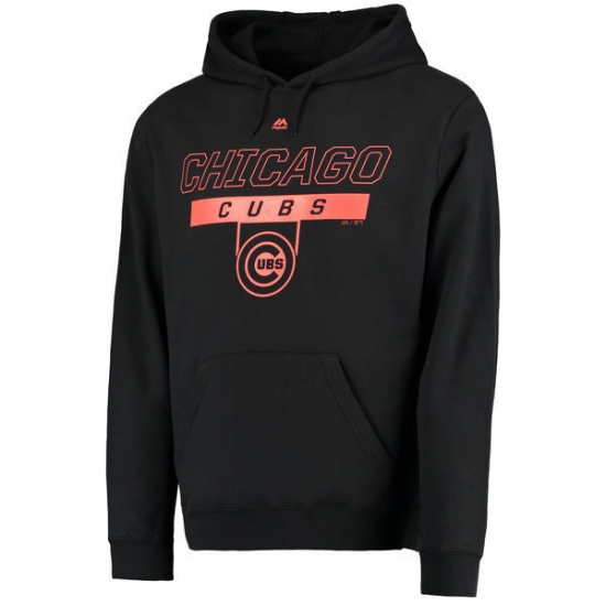 Men Chicago Cubs Black Men Pullover Hoodie2 Men Chicago Cubs Black Men Pullover Hoodie2