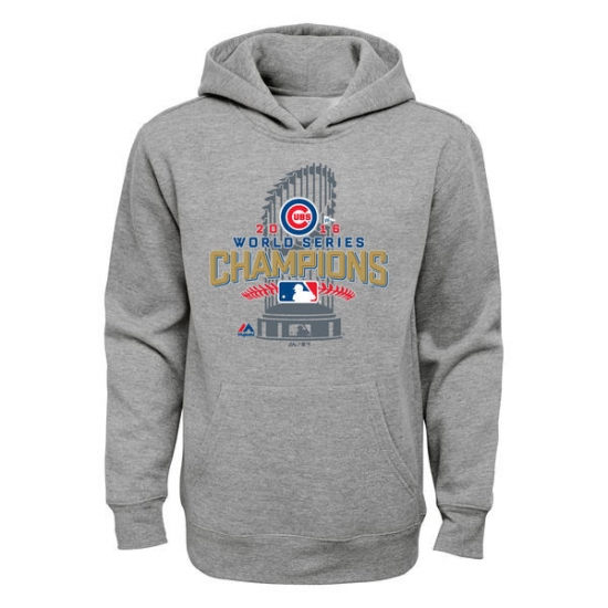 Men Chicago Cubs Grey 2016 World Series Champions Men Pullover Hoodie Men Chicago Cubs Grey 2016 World Series Champions Men Pullover Hoodie