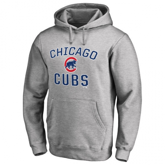 Men Chicago Cubs Grey Men Pullover Hoodie2 Men Chicago Cubs Grey Men Pullover Hoodie2