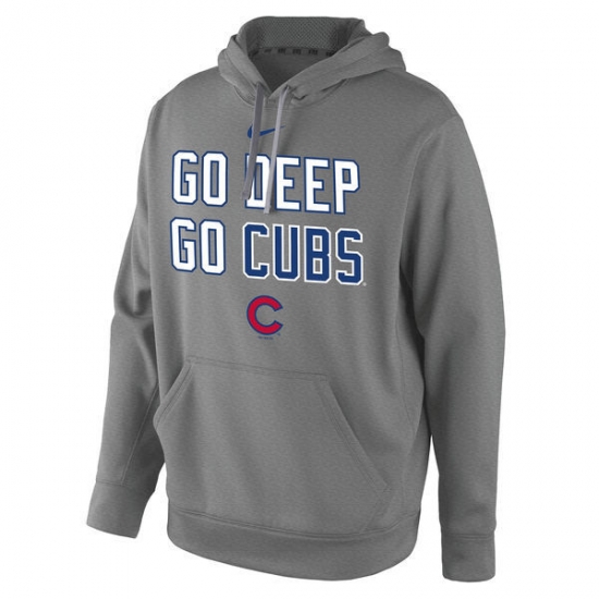 Men Chicago Cubs Grey Men Pullover Hoodie5 Men Chicago Cubs Grey Men Pullover Hoodie5
