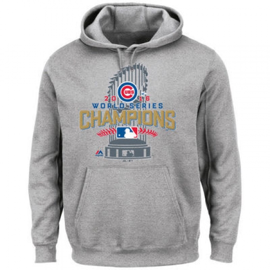Men Chicago Cubs Heathered Gray Big 26 Tall 2016 World Series Champions Locker Room Men Pullover Hoodie Men Chicago Cubs Heathered Gray Big 26 Tall 2016 World Series Champions Locker Room Men Pullover Hoodie