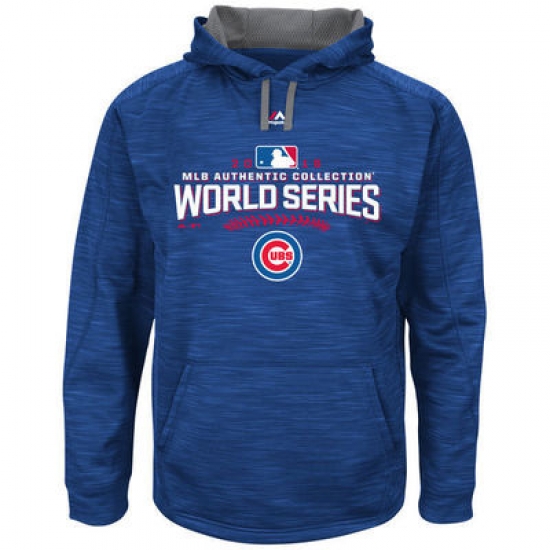 Men Chicago Cubs Royal 2016 World Series Bound Authentic Collection On Field Participant Streak Fleece Men Pullover Hoodie Men Chicago Cubs Royal 2016 World Series Bound Authentic Collection On Field Participant Streak Fleece Men Pullover Hoodie